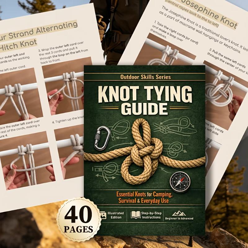 Essential Knot Tying Guide Boo - Outdoor Adventure Books review and price