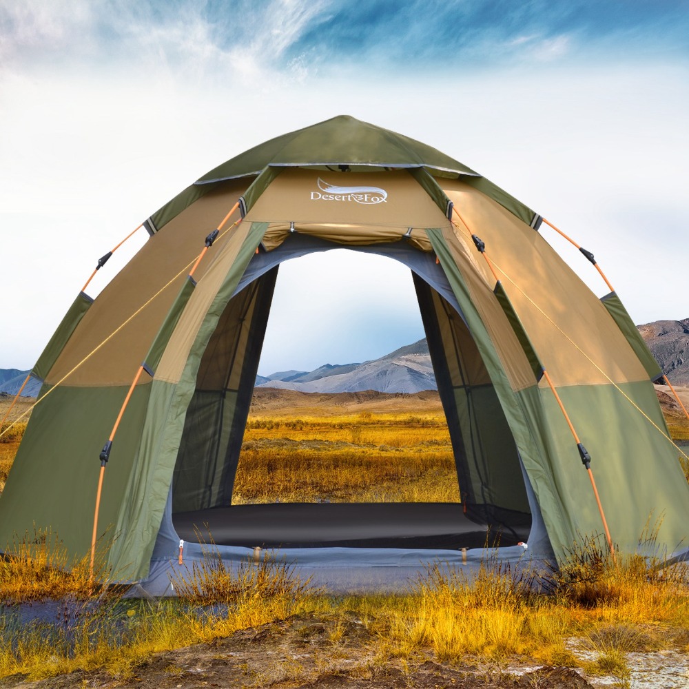 Desert&Fox 3-4 Person Dome Aut - Outdoor Adventure Tent review and price