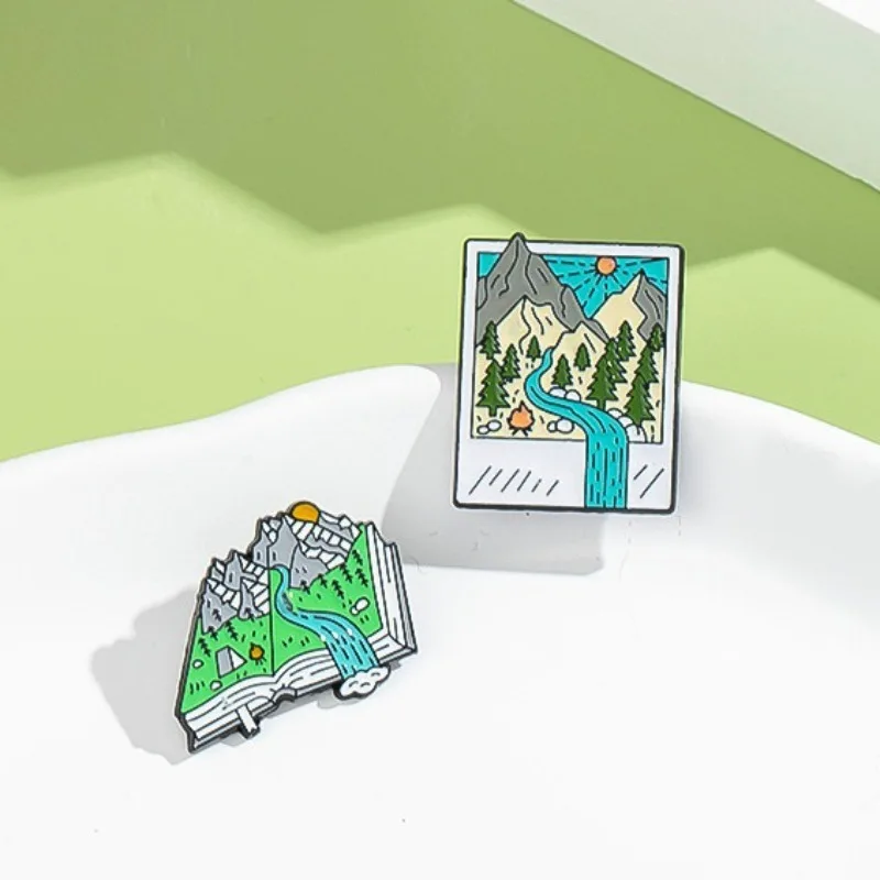 Adventure-Themed Enamel Pins:  - Outdoor Adventure Books review and price