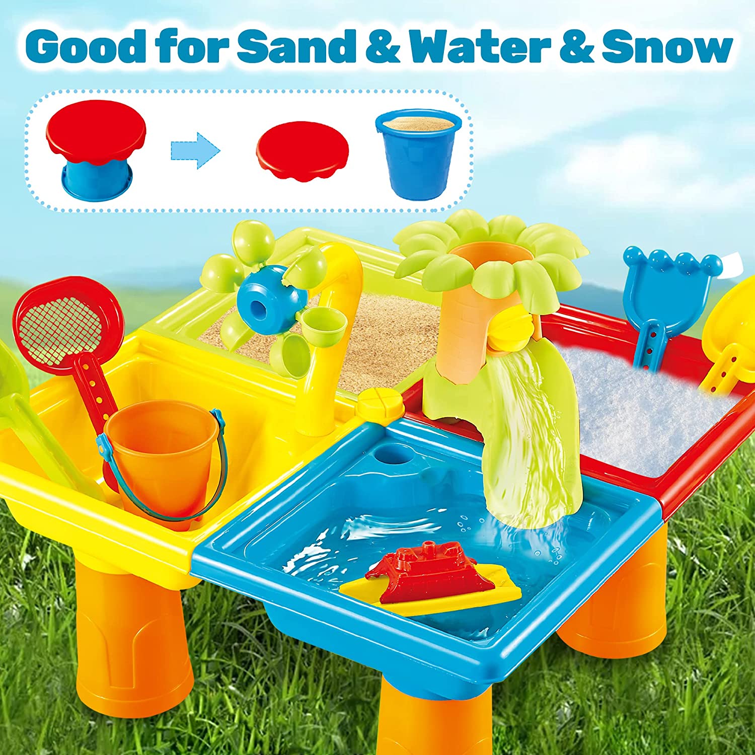 Beach Table Sand Play Toys Chi - Outdoor Adventure Games review and price