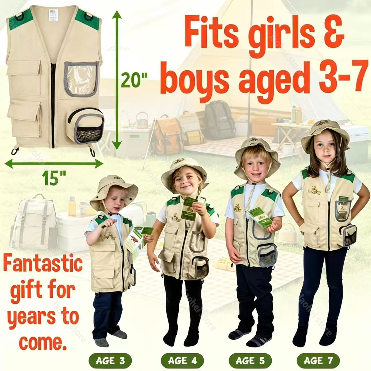 Kids Explorer Vest and Hat Cos - Outdoor Adventure Games review and price
