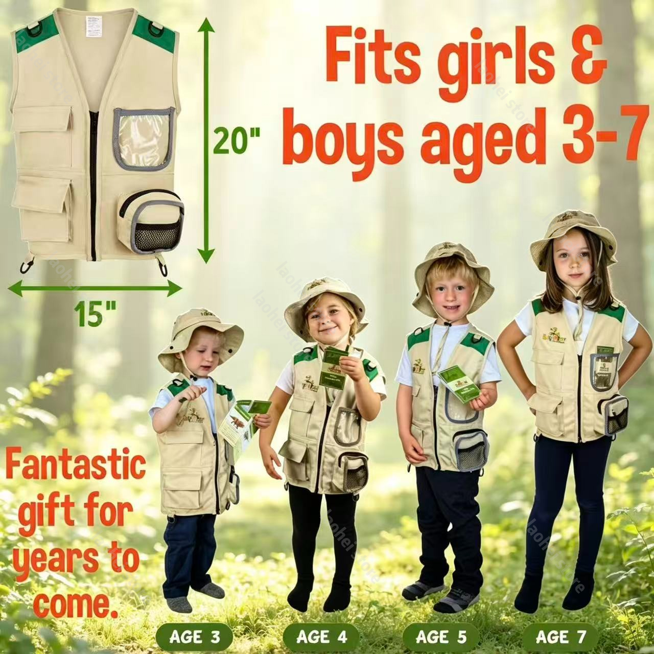 Kids Explorer Vest and Hat Cos - Outdoor Adventure Games review and price