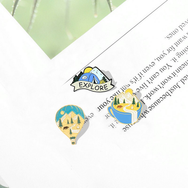 Camping Adventure Enamel Pins  - Outdoor Adventure Gifts review and price