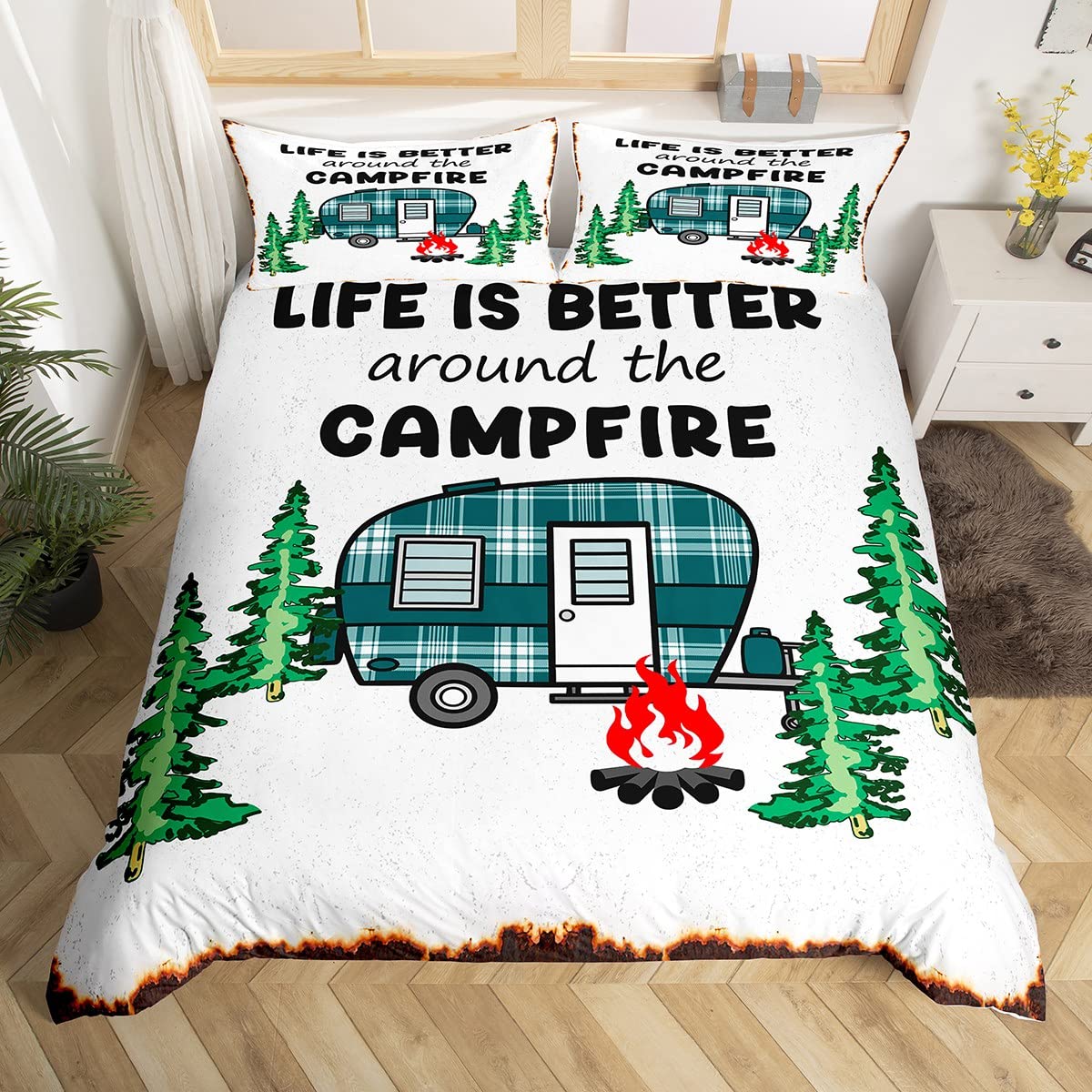 Happy Camping Duvet Cover Camp - Outdoor Adventure America review and price