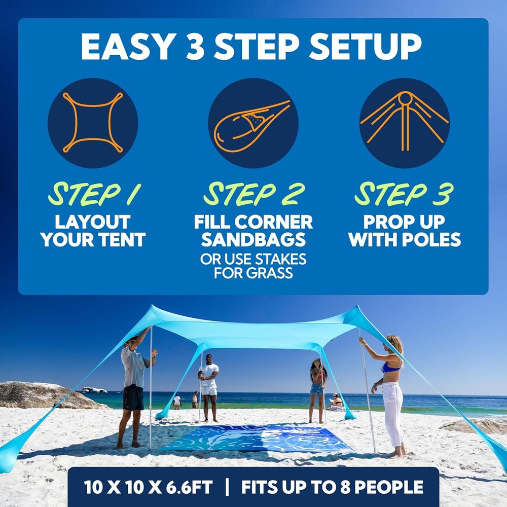 Portable Beach Sun Shelter wit - Outdoor Adventure Tent review and price