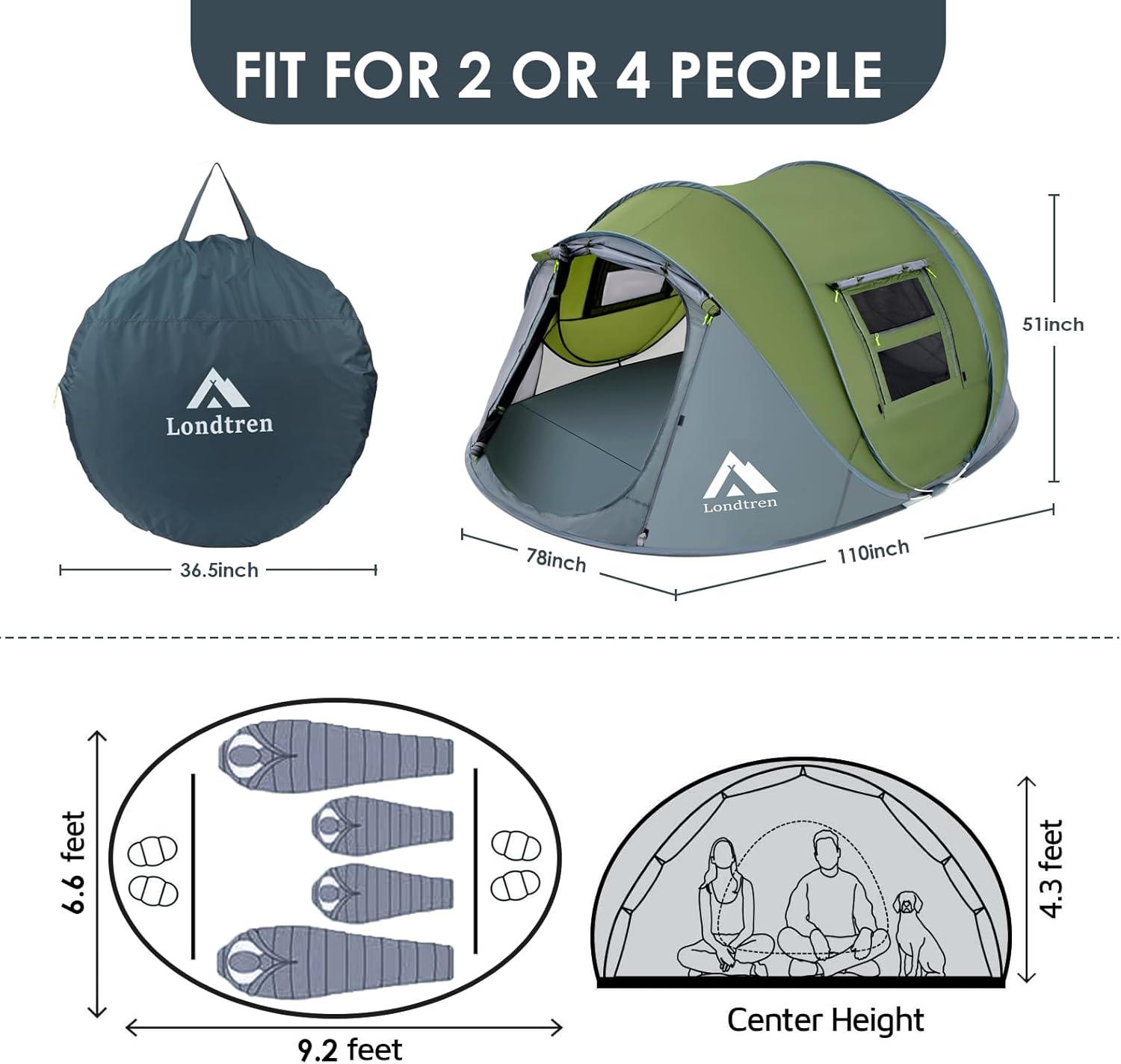 4 Person Instant Pop Up Tent f - Outdoor Adventure Tent review and price