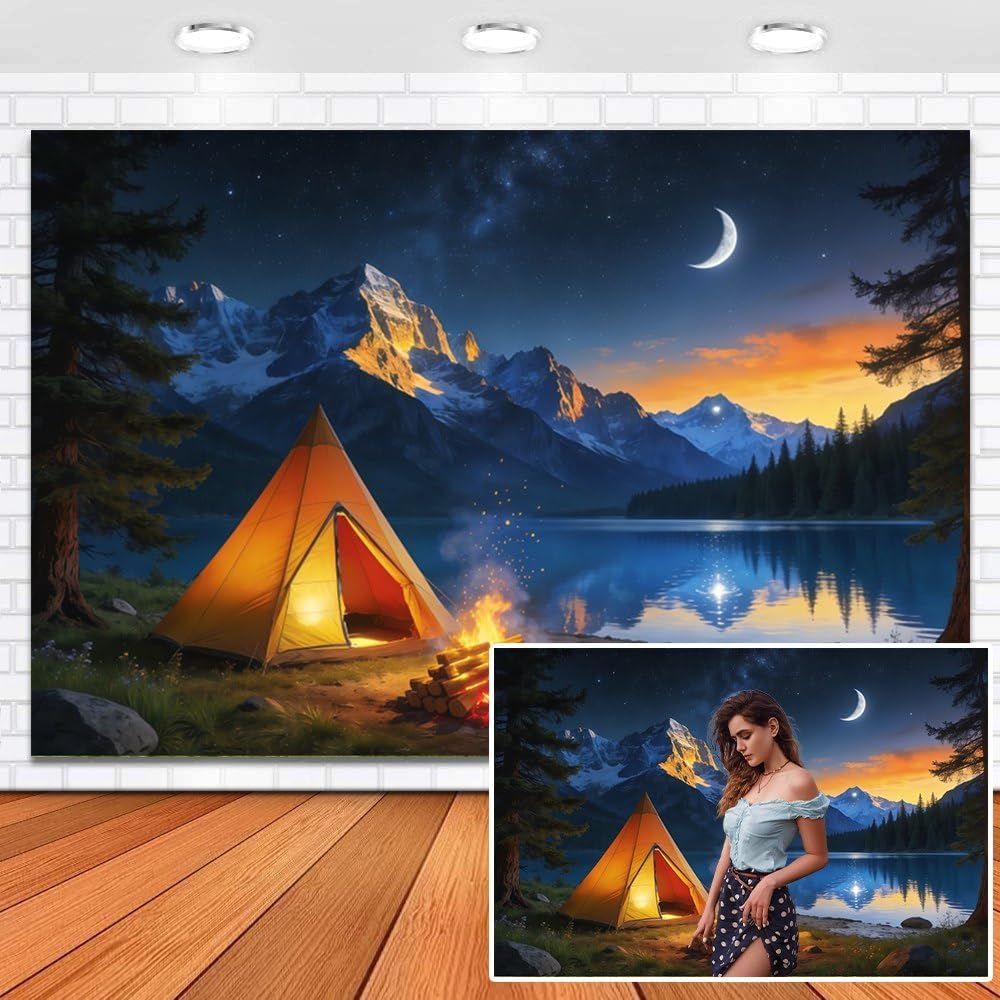 20x10ft Night Scene Camping Ba - Outdoor Adventure Tent review and price