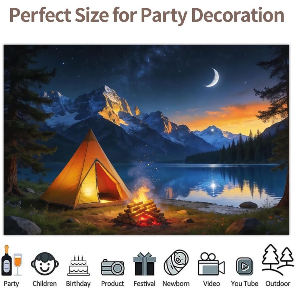 20x10ft Night Scene Camping Ba - Outdoor Adventure Tent review and price