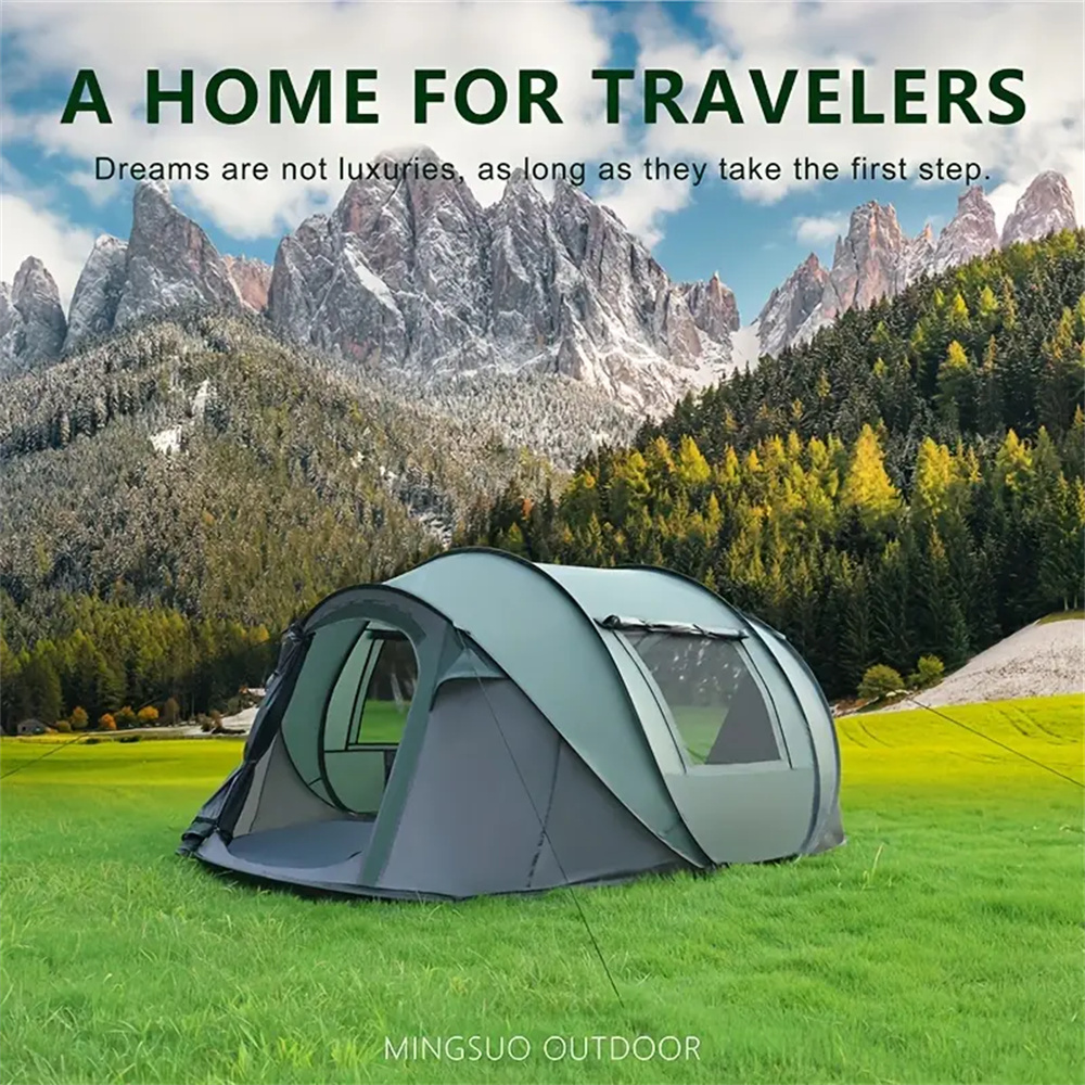 5-8 people quick opening hand  - Outdoor Adventure Tent review and price