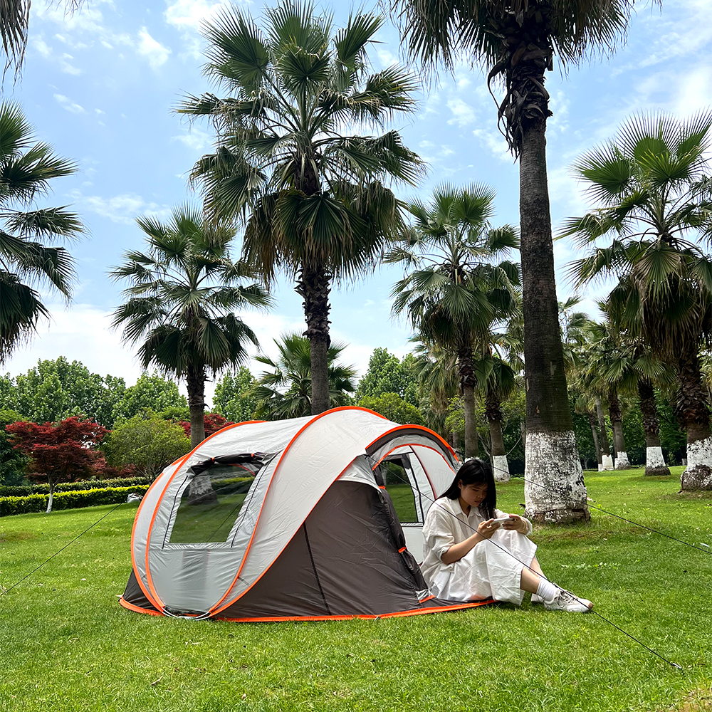 5-8 people quick opening hand  - Outdoor Adventure Tent review and price