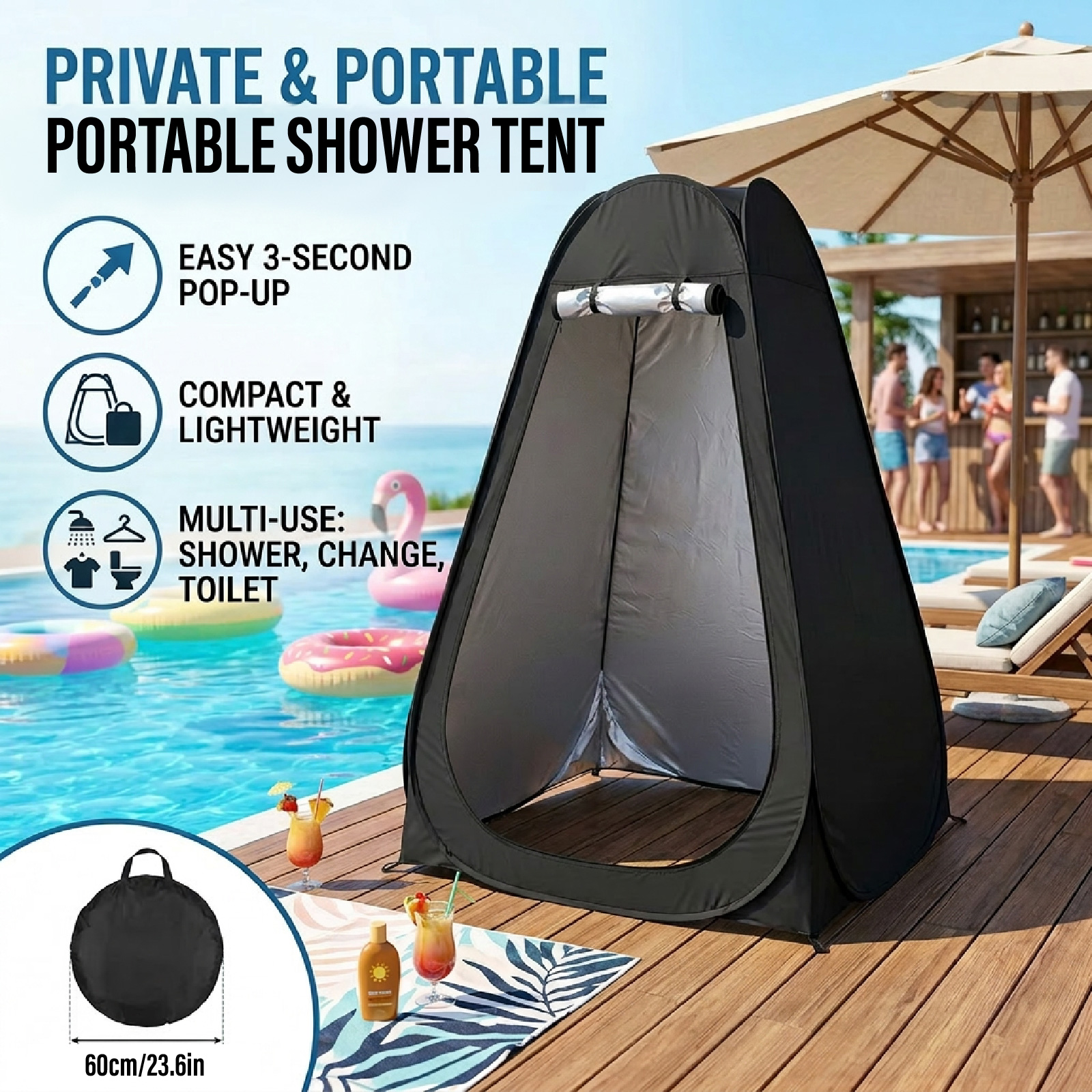 Portable Pop-Up Privacy Tent O - Outdoor Adventure Tent review and price