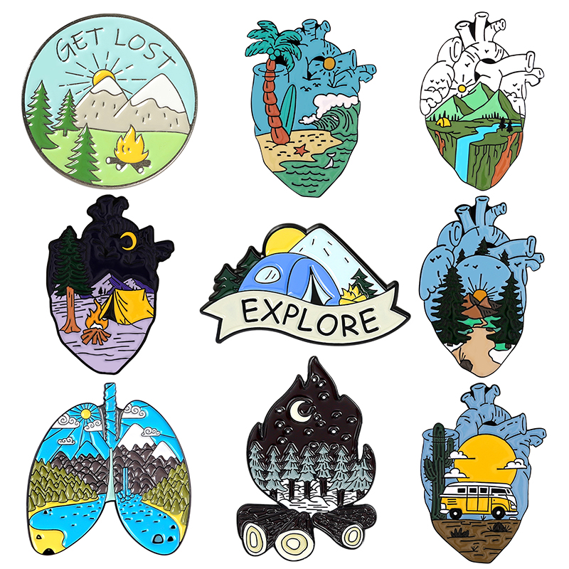Go Camping Enamel Pin Touring  - Outdoor Adventure Tent review and price