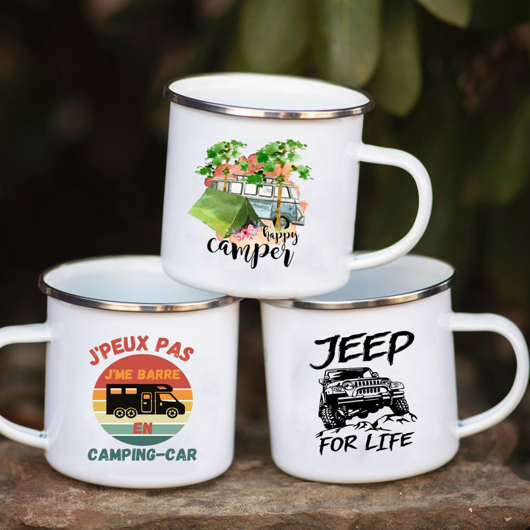 Camping Car Enamel Mug Adventu - Outdoor Adventure Gifts review and price