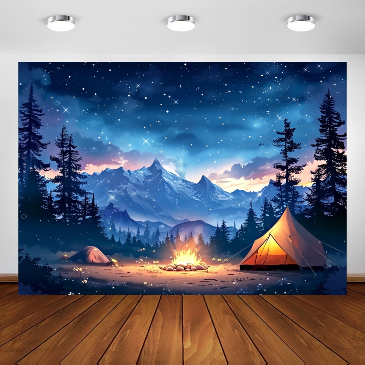 2D Flat, Starry Night Camping  - Outdoor Adventure Tent review and price