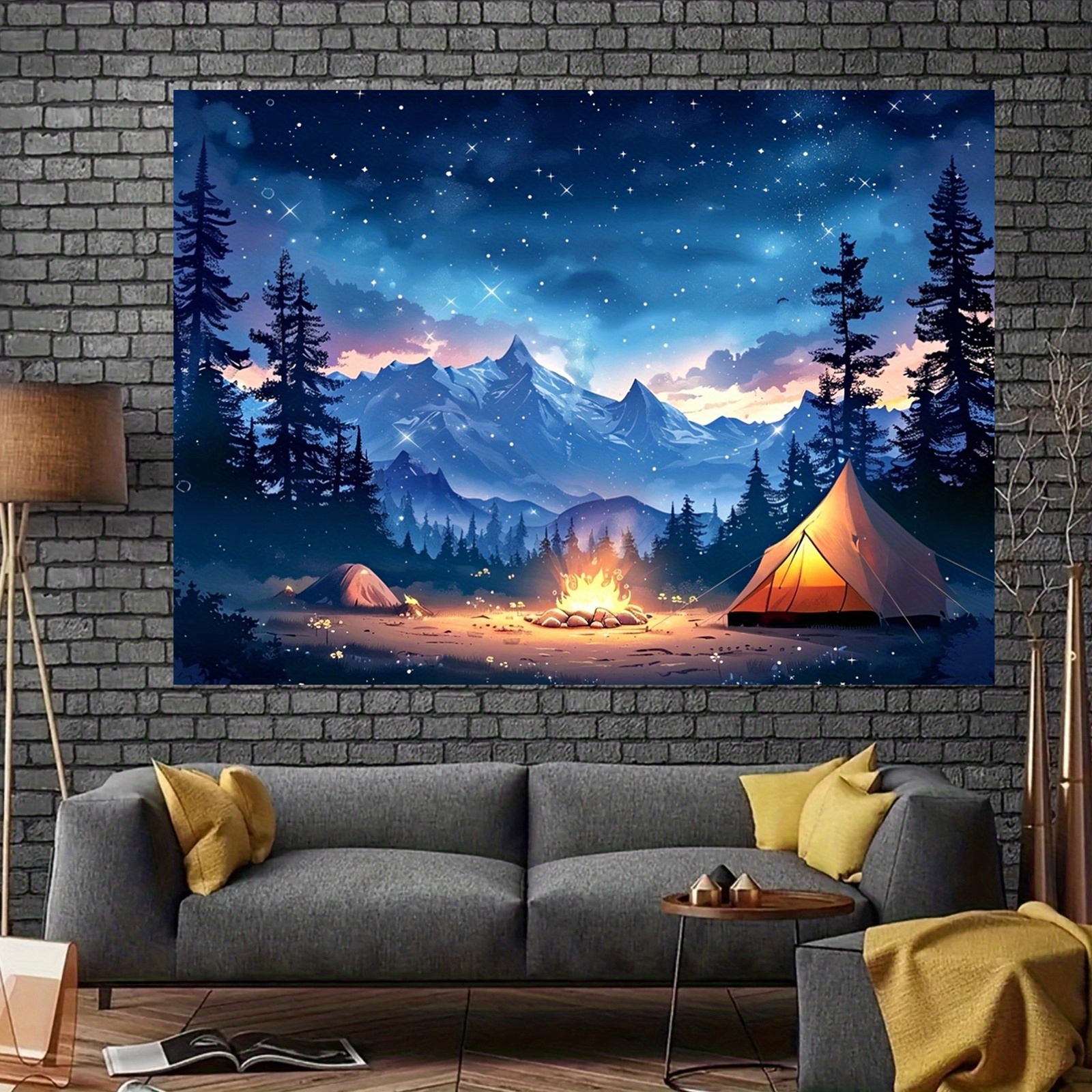 2D Flat, Starry Night Camping  - Outdoor Adventure Tent review and price